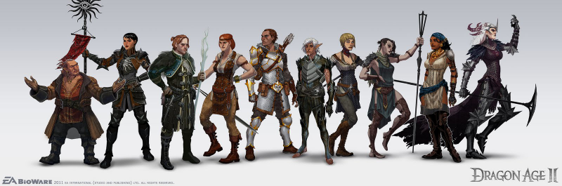 Illustration for article titled The Cartoon Concept Art of Mass Effect & Dragon Age